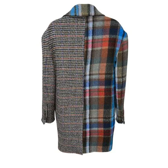 New VERONICA BEARD India Patchwork Dickey Coat Size 4